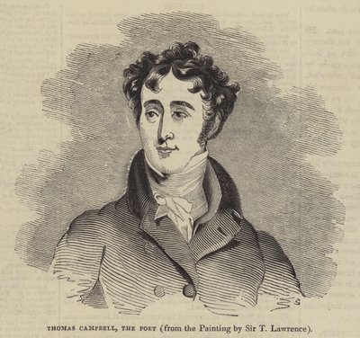 Thomas Campbell, básník (rytina) od English School