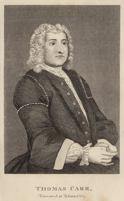 Thomas Carr, popraven v Tyburn 1737 od English School