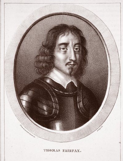 Thomas Fairfax, připsáno Delaporteovi, vyryl de Ducarme od English School