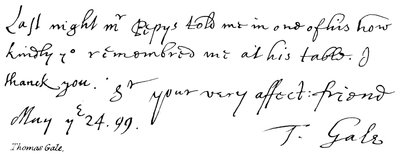 Thomas Gale od English School