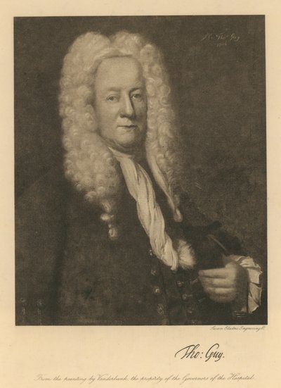 Thomas Guy, z obrazu Johna Vanderbanka od English School
