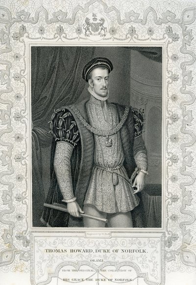 Thomas Howard, čtvrtý vévoda z Norfolku (1536-72) od English School