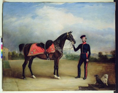 Thomas Oliver Gascoigne z Royal Horse Guards (olej na plátně) od English School