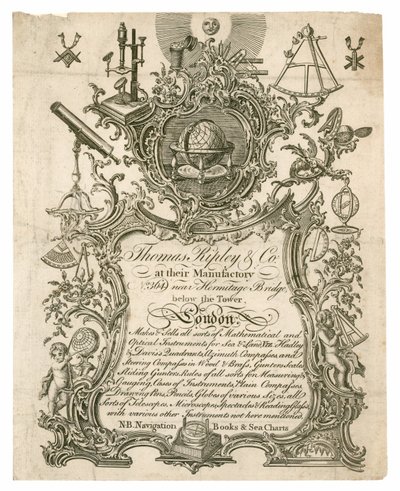 Thomas Ripley & Co, vizitka od English School
