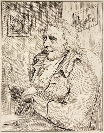 Thomas Rowlandson, anglický karikaturista (rytina) od English School