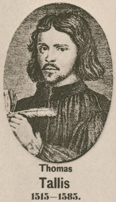 Thomas Tallis (rytina) od English School