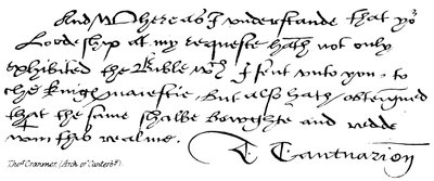 Thomas Cranmer, (Arch of Canterbury) od English School
