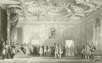 Trůnní sál, Fontainebleau od English School