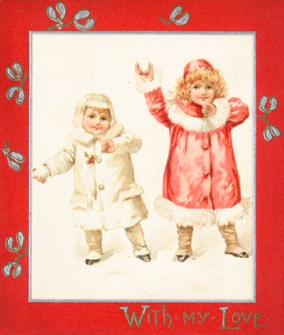 Házení sněhových koulí, vánoční přání. od English School
