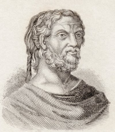 Thucydides, z „Crabbova historického slovníku“, vydaného v roce 1825 od English School
