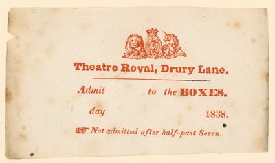 Vstupenka do divadla Drury Lane v Londýně od English School