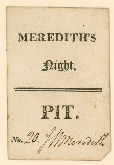 Vstupenka do divadla Drury Lane, Londýn: Merediths Night od English School