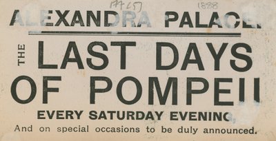 Vstupenka na Poslední dny Pompejí v paláci Alexandra od English School