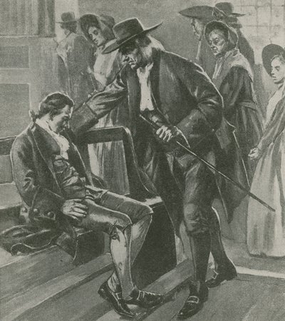 Unavený a hladový Benjamin Franklin usne v kvakerském zasedacím domě od English School