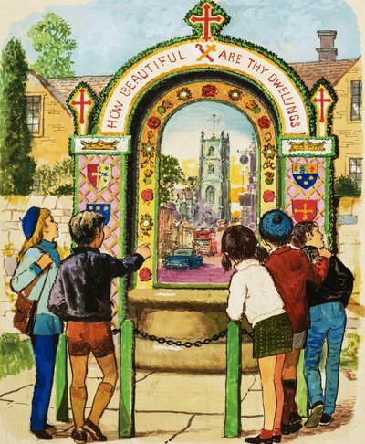 Tissington Well od English School