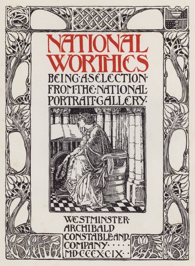 Titulní ilustrace pro National Worthies je výběr z National Portrait Gallery od English School