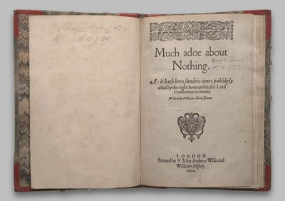 Titulní strana Mnoho povyku pro nic od English School