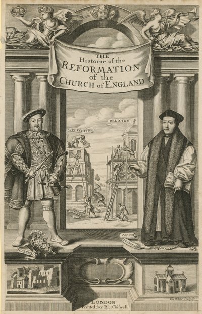 Titulní strana Historie reformace anglikánské církve od English School