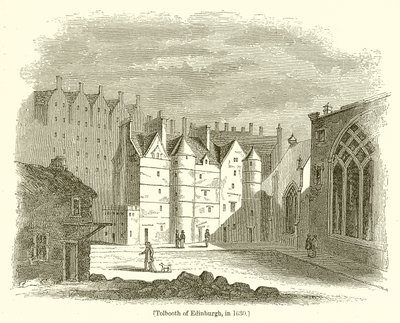 Tolbooth of Edinburgh, v roce 1630 od English School