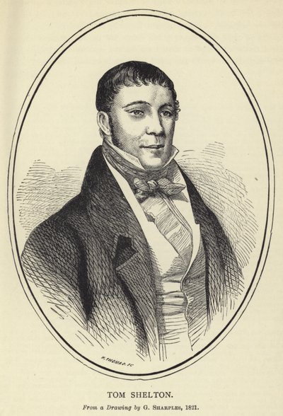 Tom Shelton, Z kresby G Sharplese, 1821 od English School