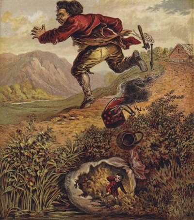 Tom Thumb (barevná litografie) od English School