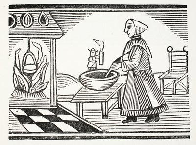 Tom Thumb, ilustrace z Chap-books of the Eighteenth Century od Johna Ashtona, hospoda. 1882 od English School