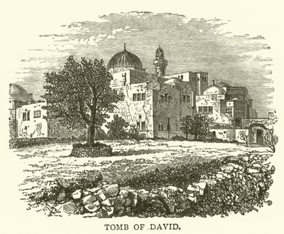 Davidova hrobka (rytina) od English School