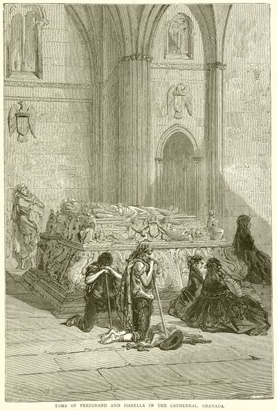 Hrob Ferdinanda a Isabely v katedrále, Granada od English School