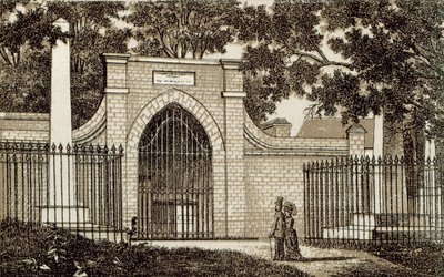 Tomb of Washington, Mt Vernon (litho) od English School