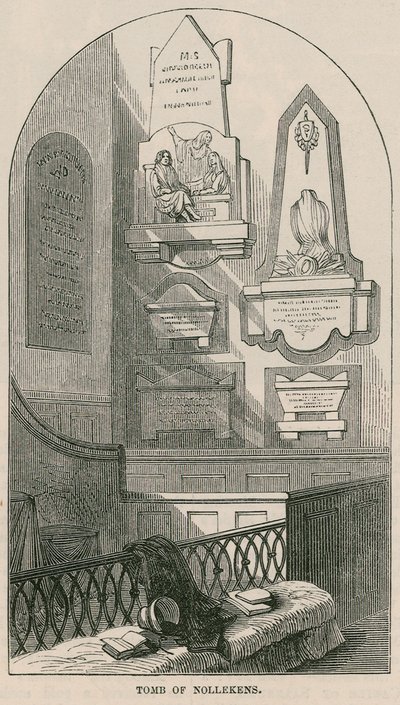 Hrobka umělce Josepha Nollekense, Paddington Church, Londýn od English School