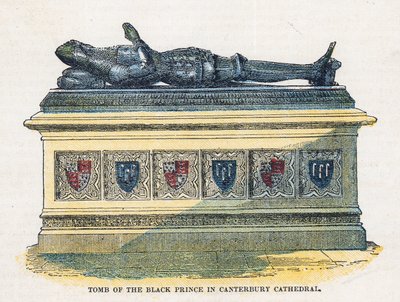 Hrob černého prince v canterburské katedrále od English School