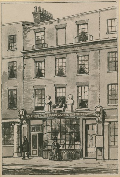 Toms Coffee House, 17 Russell Street, Covent Garden (wc na papíře) od English School