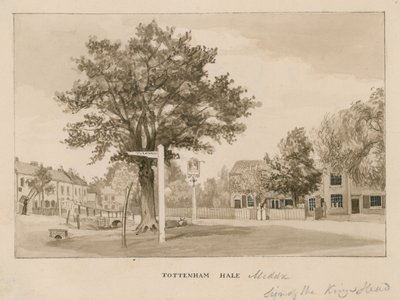 Tottenham Hale, Londýn (wc na papíře) od English School
