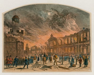 Požár londýnského Toweru, 1841 od English School