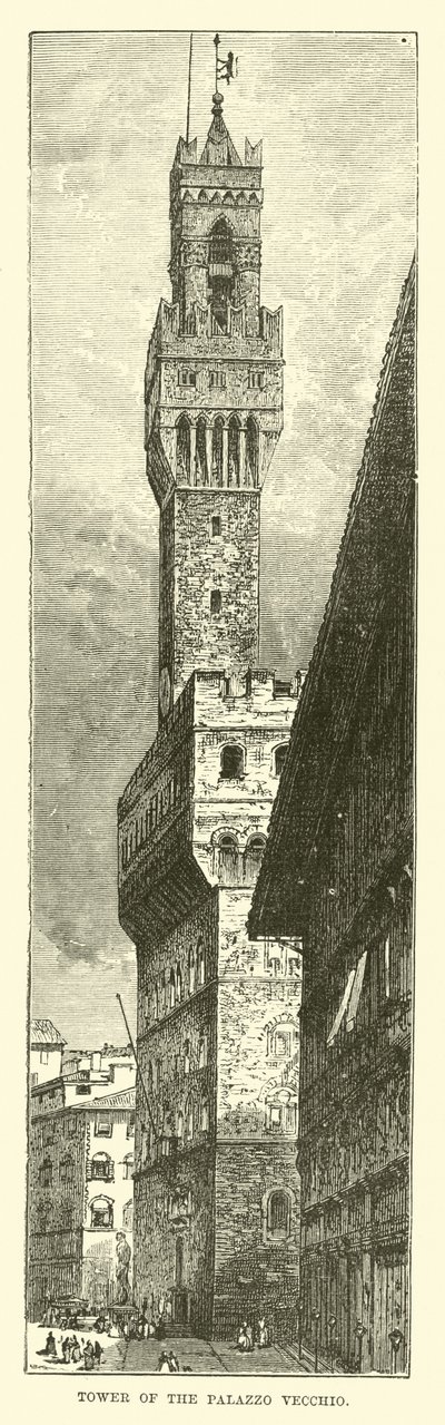 Věž Palazzo Vecchio od English School
