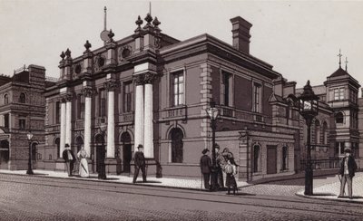 Radnice, Cardiff (litho) od English School