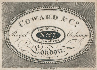 Trade card, Coward & Co od English School