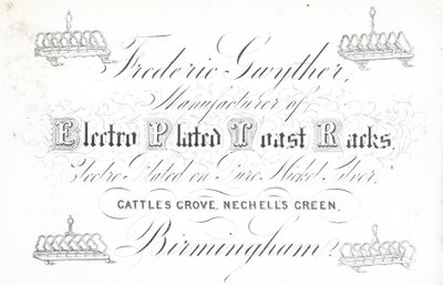 Vizitka, Frederic Gwyther od English School
