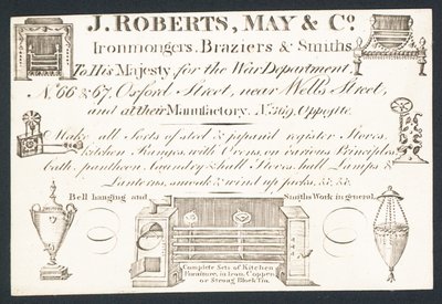 Trade card, J Roberts, May & Co od English School