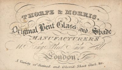 Obchodní karta, Thorpe & Morris od English School