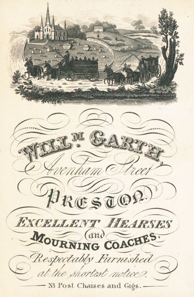 Vizitka, William Garth od English School