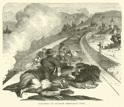 Transport pruských sanitních sborů, listopad 1870 od English School