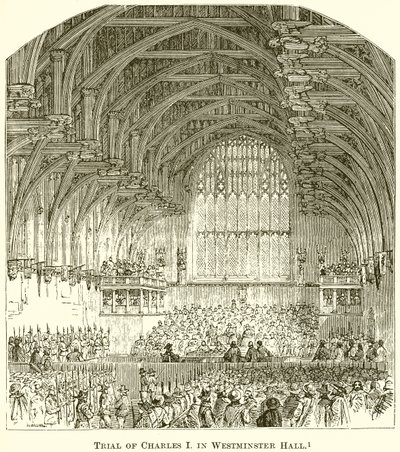 Proces s Karlem I. ve Westminster Hall od English School