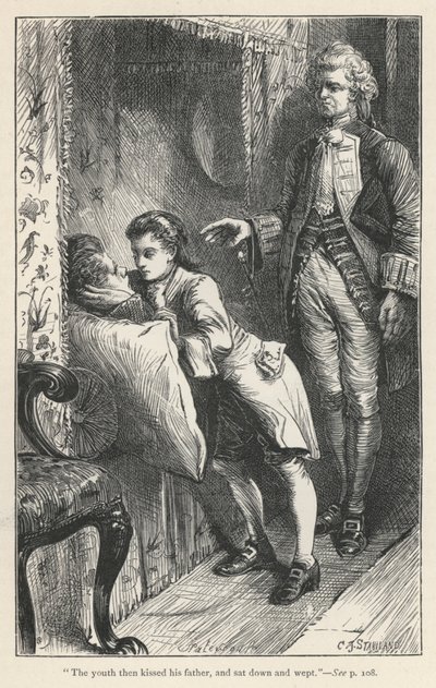 Tristram Shandy, The Death Of Le Fevre (rytina) od English School