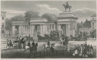 Triumphal Arch, Hyde Park Corner, Londýn od English School