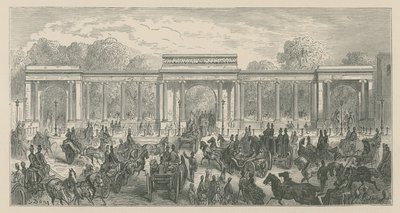 Triumphal Arch, Hyde Park Corner, Londýn od English School