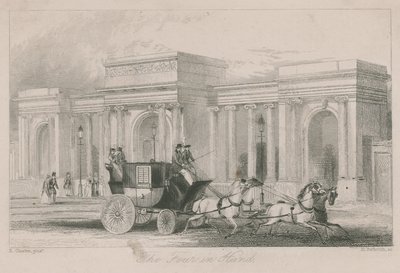 Triumphal Arch, vchod do Hyde Parku, Londýn: Čtyři v ruce od English School