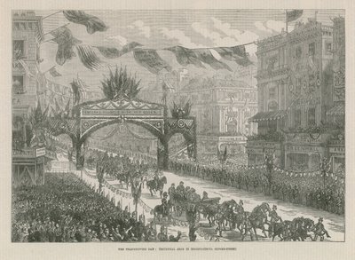 Triumfální oblouk v Regent Circus od English School