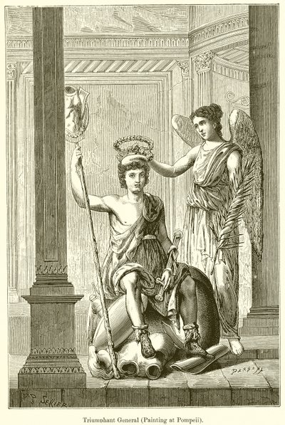 Triumfální generál (obraz v Pompejích) od English School