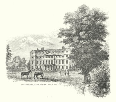 Twickenham Park House (rytina) od English School
